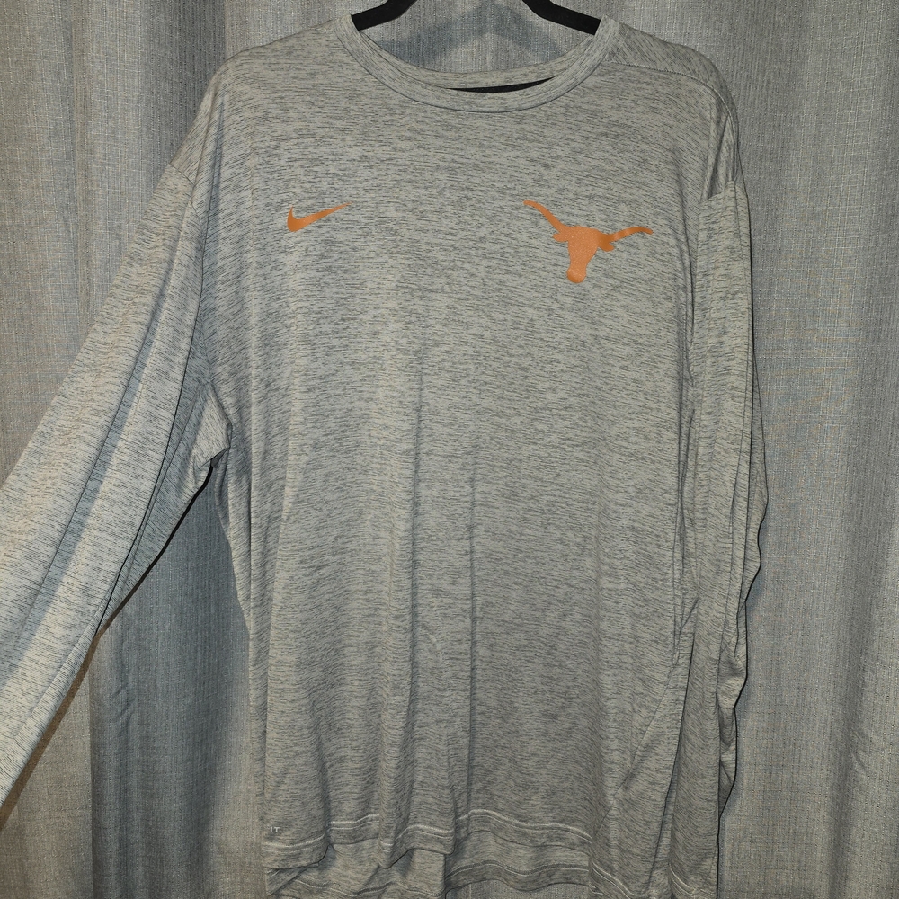 Nike Gray Long Sleeve Tee Texas Longhorns
